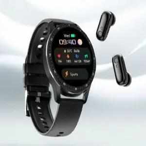 스마트워치 이어폰 2-in-1) 투인원 모던 블루투스 벨트(블루투스 버클 46mm 실버+스