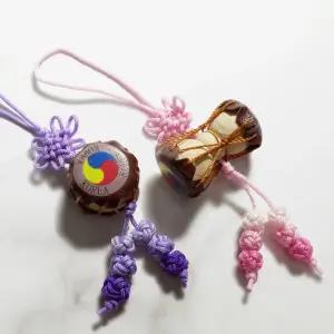 북 장구 매듭고리 10개 세트 한국 기념품 외국인선물 한국 전통 기념품 외국인친구선물 전통 굿즈