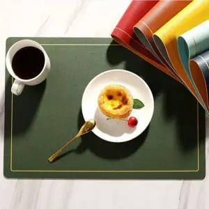 가죽 식탁매트 테이블매트 식탁깔개 방수 패드 받침대