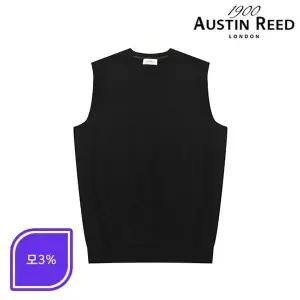 [하프클럽/BY파크랜드]블랙 컬러 니트 베스트-AA2WP301