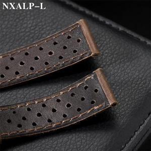 세이코 시계 밴드 용 태그 호이어  소 가죽 스트랩 18mm 20mm 오일/매트 손목 남성 여성 팔찌