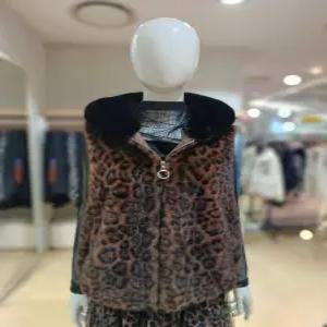 [르니앤맥코이] 르니앤맥코이레오파드 후드집업 퍼 베스트MM12MV002