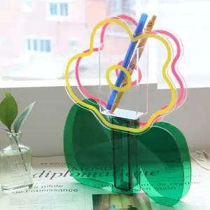 꽃 플라워 아크릴 인테리어 화병 꽃병 오브제 5종 감성 촬영 소품 연필이 꽂이 플라스틱 빈티지 아크릴병