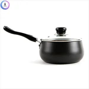 b35 키친아트 냄비(주노블랙) 편수22cm 요리용 가정용 국냄비 탕냄비 코팅 양수