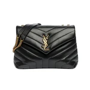 생로랑 494699 DV727 1000 루루 모노그램 마틀라세 스몰 여성 체인 숄더백