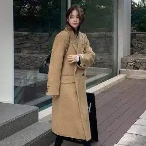 [코코블랑] 샌드 핸드메이드 롱코트