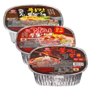 본고장 김치우동나베 220g 3개 + 튀김우동나베 225.5g 3개 + 불짬뽕나베 200.3g 2개