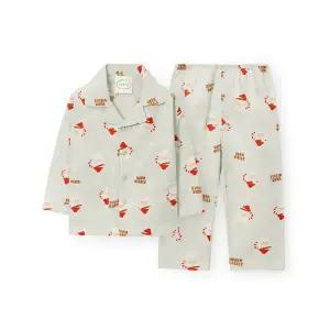 [롯데백화점]오르시떼 아동 G118 산타머그 긴소매 파자마 세트 OR25WKGEG118