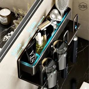 욕실용품정리 욕실용 알루미늄 벽걸이 칫솔걸이 3구 칫솔꽂이