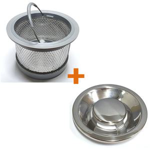 싱크대 음식물탈수기 전용 점보형 스텐거름망+스텐덮개/싱크대거름망