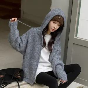 [시크폭스] 폴던 오버핏 투웨이 울 집업가디건_53CA714