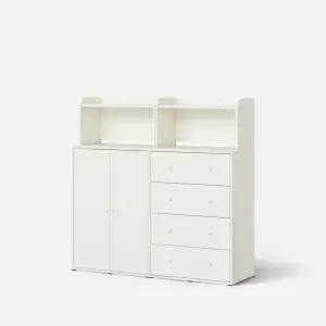 한샘 샘키즈 보나 일반 옷장+낮은상부장 세트 1600