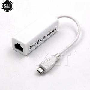 마이크로 USB 2.0 5 핀-이더넷 10/100 M RJ45 네트워크 Lan 케이블 어댑터 카드 usb-태블릿 용 lan 커넥터