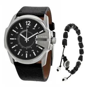 [디젤] DZ1907 마스터 치프 남성용 가죽 시계