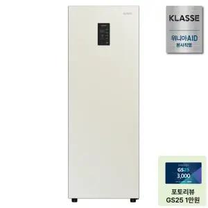 [클라쎄][25년 신제품] 컨버터블 미니 스탠드형 김치냉장고 1도어 KAE112TWMEV8 메탈화이트