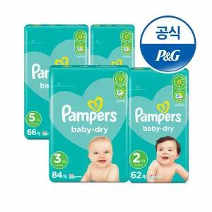 [팸퍼스] 베이비드라이 밴드형 기저귀 1박스