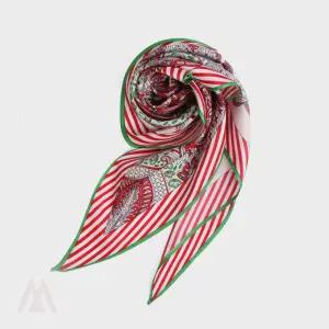 901M 리프 실키 스카프 여름실크스카프