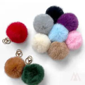 901M 토끼털 버블 키링 여성가방키링인형