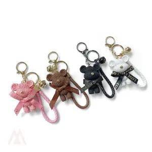 901M 와플 베어 악세서리 키링 토끼털키링