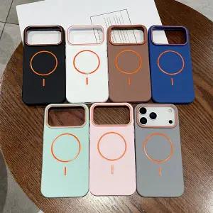 아이폰 17 16 15 14 13 12 프로 맥스 에어 심플 맥세이프 호환 매트 케이스