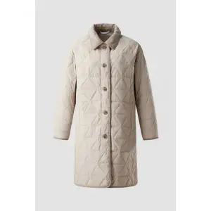 코오롱 스포츠 여성 코듀로이 패딩 코트 키퍼 TVJJW24512BEI KS6455JKJ 1458220