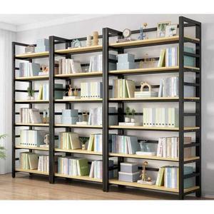 철제책장 사무실선반 선반 책꽂이 DIY 대형 6단 책꽃이 원목