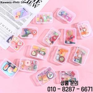 5PCS 1:12 규모 귀여운 미니 인형 집 음료 병 케이크 디저트 도시락 척 놀이 장난감 주방 액세서리