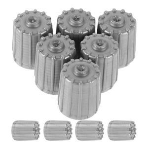 10pcs 타이어 방진 커버 플라스틱 밸브 캡 자동차 자전거 트럭 회색 색상 씰 링 쉬운 설치