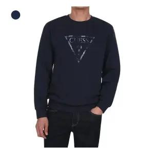 게스 남성 체크삼각로고 FLEECE SWEATSHIRT KO4K04C6 292975