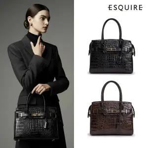 에스콰이아 25FW 벨라노 카이만 컬렉션 프리미엄 토트백