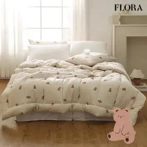 플로라 코지베어 밍크 극세사 차렵이불 단품 및 세트 SS Q K