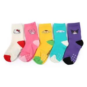 산리오 요술 양말 5족 1세트 유아동 학생 FREE 3-10세 초등학생양말 요술양말