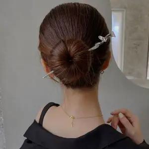 [골드스마일]여성 3타입 전통적인 한국식 실버 메탈 헤어핀 비녀