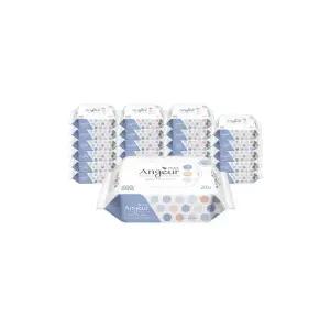 앙쥬르 프라임 엠보싱 휴대용 여행용 물티슈 20매 24팩