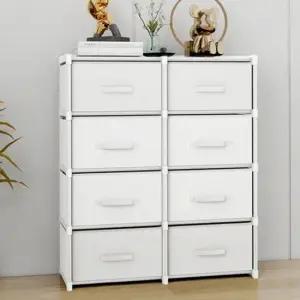 아트박스 아도라하우스 심플 다용도 대용량 화이트 수납장 4단