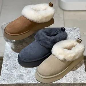 [AK플라자] [어그] 25F/W 여성 양모 칼라 앵클 타젤 슬리퍼 1665303549 3종택1