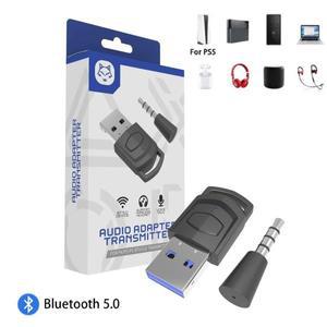 소니 호환호환 PS5/PS4 게임 콘솔 PC 헤드셋 Bluetooth 5.0 오디오 송신기 용 무선 헤드폰 어댑터 수신기