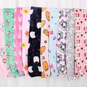 2022 여성용 시보리 수면바지 극세사 파자마 잠옷/여성/여자/겨울/홈웨어/겨울용/하의/귀여운/편안한