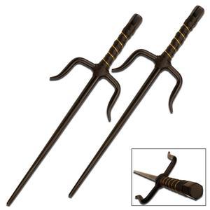 마스터 USA 무술 훈련 SAIS, 스테인리스 스틸 블레이드, 랩 핸들, 연습, 코스프레, 2팩