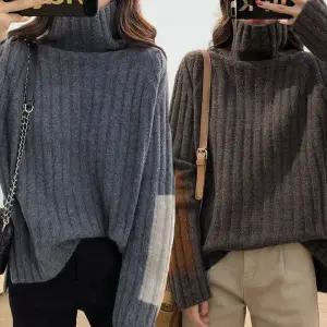 [하프클럽/]골지목폴라 티 골지 여성목폴라니트 도톰니트 여