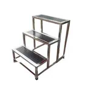 안전발판 3단 계단 논습림 사다리 사각 튼튼한 스텐