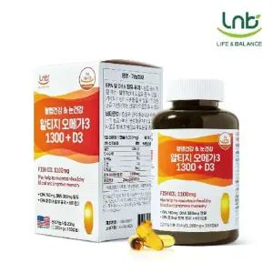 엘엔비 혈행건강눈건강 알티지 오메가3 1300+D3 1병(6개월분)