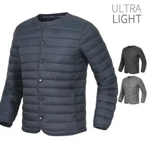 겨울 크루넥 울트라 경량 패딩 자켓 점퍼 라운드 브이넥 재킷 트레이닝