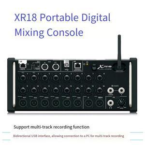 XR18 태블릿 제어 디지털 오디오 믹서 시스템 라인 어레이 스피커용 DSP가 포함된 전문 DJ 콘솔