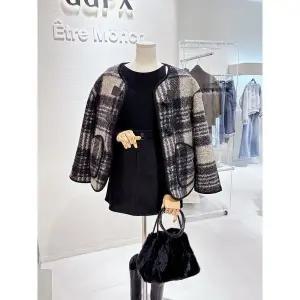 갤러리아 체크 더플 노카라자켓(GTAJK015B)