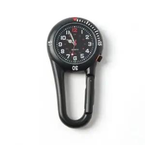 아웃도어카라비너야광스포츠시계(블랙블랙)