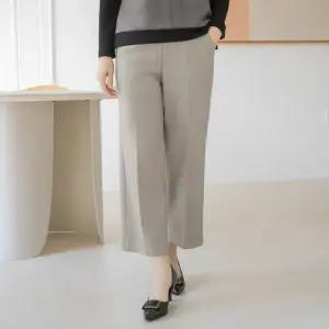 엄마옷 마담4060 모직기모와이드팬츠 데일리 여성바지 -ZPN2510034-