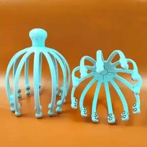 문어발 두피 마사지기 롤러 머리지압 머리 안마기