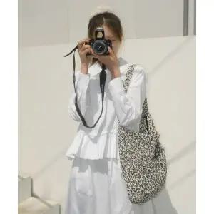 MASMARULEZ Rabbit eco bag_Black flower