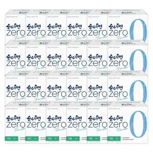 순수한면 제로 대형 18+10개입 (총28입) 12팩 자연순면커버 생리대